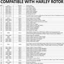 11.5'' Rear Brake Rotor for Harley motorcycle 1984-2020, Compatible with Electra Glide Road King Softail Dyna Sportster 883 1200 Street Glide Road Glide, Mirror Finish Stainless Steel