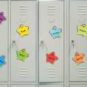 Resurhang 48 Pcs Magnetic Dry Erase Labels Magnetic Name Tags Plates Star Shaped Writable Tag Locker Name Plates Dry Erase Stickers Labels for Classroom School Bus Teacher Student Whiteboards
