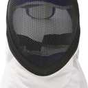 LEONARK Fencing Epee Mask Hema Helmet CE 350N Certified National Grade Masque - Fencing Protective Gear (Medium, Black)