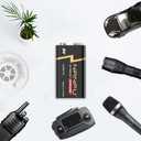 NANFU High Performance 9V Batteries (4 Count), Ultra Power 9 Volt Batteries, Long Lasting for Household Devices