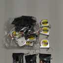 Mini Screwdriver Keychain Tape Measure Keychains Set Retractable Keychain Tape Measure Mini Screwdrivers in Pouch Keychain for Birthday Party Favors and Daily Use, 1 m/ 3 ft (24 Pcs)