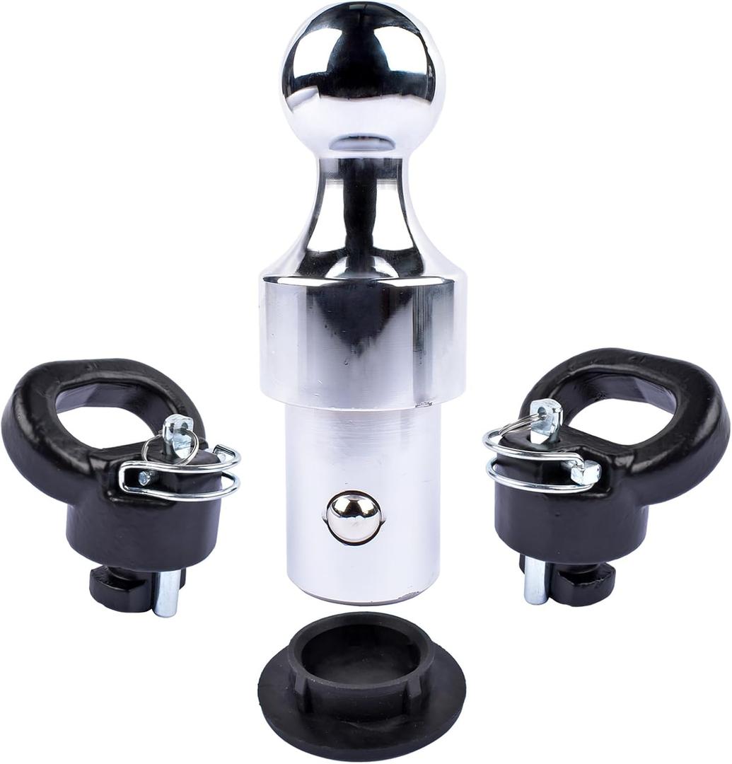 GELUOXI 60638 Gooseneck Hitch Kit 2-5/16" Gooseneck Ball & Safety Chain Kit, 38,000 lbs GTW Replacement for Dodge Ram 2500 3500 Trucks 2013-2023