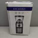 Coffee Grinder, Electric Conical Burr Grinder with 30 Grind Settings for 2-12 Cups, Adjustable Burr Mill for Home Use (Brushed Stainless Steel)