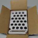 Richeer 20PCS 1.4 inch Black 12x1.5 Closed End Bulge Acorn Lug Nuts - Cone Seat - 19mm Hex Aftermarket Wheels