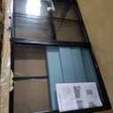 Shed Windows 2 Pack, Chicken Coop Windows 24" x 36" with Tempered Glass and Fiberglass Screen, Flush Mounted Small Window for Shed, Barns, Playhouse, Household, Garage (Black)