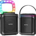 30W Portable Bluetooth Speaker Wireless with Loud Crystal Clear Stereo Sound - TWS Pairing & 24H Playtime with Led Lights | Small Party Speakers for Indoor/Outdoor, Travel, Gathering (1pcs) (S50)