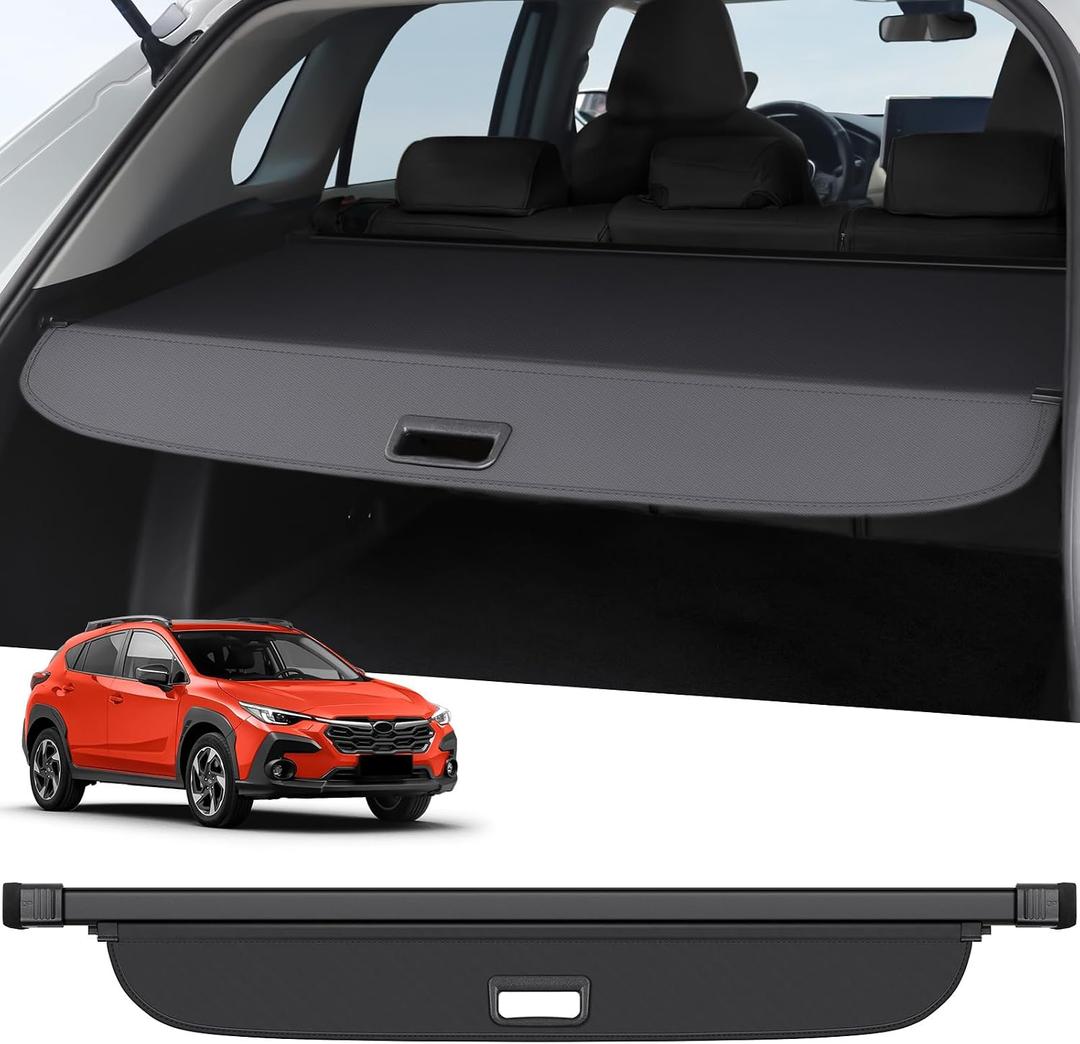 ZZEQYG Cargo Cover for 2023 2024 2025 2026 Subaru Crosstrek & Impreza Accessories Retractable Cargo Cover Trunk Cover All Weather Shielding Shade Cargo Luggage Cover (Not for Plug-in and Hybrid)