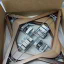 Wooden Hangers with Clips 12 Pack Wooden Pants Hangers,Skirt Hangers with Adjustable Clips,Hangers for Pants,Jeans,Slacks,ShortsWalunt (Walnut)