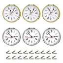 SHOSKY 6pcs Clock Parts for Clock Resin Mold,Clock Pieces for Clock Epoxy Casting Resin Mold