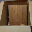 SMIRLY Wood Cutting Boards for Kitchen Wooden Chopping Board Set Reversible with Deep Juice Grooves Grip Handles, Large Charcuterie Tray, New Apartment Essentials, Carbonized Bamboo, 3Pcs with Holder