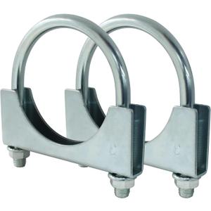 3" U Heavy Duty U-Bolt Clamp, 3 Inch Stainless Steel Muffler Clamps Saddle Style Exhaust Anti-corrosion U-Bolt for Automotive Installation/Car Enthusiasts(2-Pack)