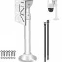 I-Type Telescopic Security Camera Mount Kit with L-Shaped Metal Adapter - Heavy-Duty Bracket for Indoor/Outdoor Use, Fits Most CCTV Dome/IP/PTZ Cameras Solar Panel