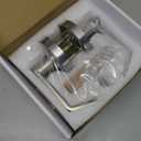 Brushed Nickel Commercial Door Handle, ANSi Grade2, Vacant Occupied Bathroom Door Handle Lock, Commercial Privacy Lever Door Handles with Occupancy Indicator