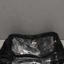 Clear Backpack, Fabric & PVC Transparent Backpack with Reinforced Strap for Women Men, Heavy Duty Transparent Bookbag, Large Capacity Clear Bag, Travel, Security, Black