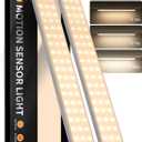 2 Pack Under Cabinet Lighting, Motion Sensor Light Indoor, Rechargeable Closet Lights Battery Operated, Wireless Dimmable LED Cabinet Lights, Under Counter Lights for Kitchen Warm Color (3000K Warm White)