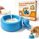Slow Feeder Dog Bowls for Liquid Treat, Dog Enrichment Rolling Ball Lick Bowl, Non Slip Dogs Licking Bowl for Small Large Medium Breeds for Yogurt Bone Broth Food Dietary Supplement/Post-op Nutrition