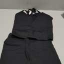 QBGJTD Two Piece Workout Sets For Women Tank Top Matching High Waist Booty Lifting Shorts Gym Yoga Active Wear Outfits (Medium, Black)