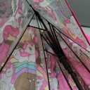 Kids Clear Bubble Umbrella for Girls & Boys, Transparent Dome Umbrella for Kids Ages 310, Auto-Open Windproof Rain Umbrellas, Lightweight Toddler Umbrellas for School, Outdoor Use (Clear Red Unicorn)