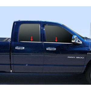 Polished Stainless Steel Window Sills Trims for 2019-2025 Ram 1500 Crew cab 4 Door Model(Window Sills Trims)