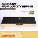 Woohoo Dog Ramp - with Innovative Non-Slip Rubber Mat - for Couch and Bed - 41" Long and Adjustable from 14" to 24" - Great for Pets of All Ages