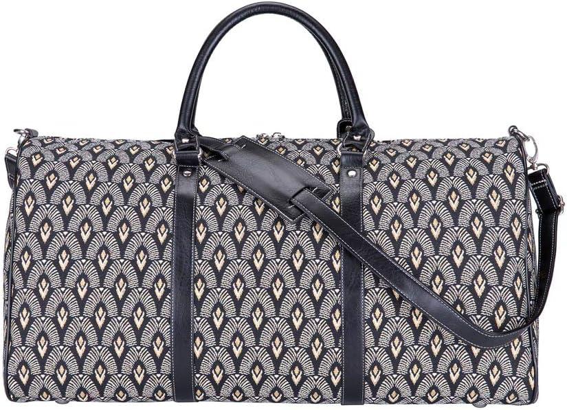 Signare Tapestry Large Travel Duffle Bag Ladies Overnight Weekender Carryon Gym Sports Duffel bags for Women (Luxor)