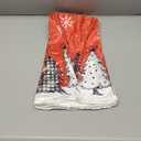 Giwawa Christmas Round Tablecloth 60 Inch,Xmas Snowman Snowflakes Red Farmhouse Reusable Washable Polyester Table Cover for Kitchen Holiday Party Outdoor Dining Room Home Decor Gift