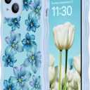 teloxy Magnetic for iPhone 16 Case,Shockproof Protective Durable Slim Translucent Matte Anti-Fingerprint Phone Case for iPhone 16 6.1 inch,Light Blue