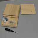 for Tonies Box Shelf Magnetic House Pine Wood Storage Shelf with 40Pcs Adhesive Metal Plate, Compatible with Tonie Box 1 & 2 Player Character Tonies Figures Characters for Children Room (Natura-small)