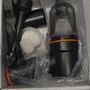 KMM Handheld Car Vacuum Cleaner, 9000PA Vacuum Cleaner & Air Duster, 120W High Power Vacuum Portable Cordless, Hand Held Vacuum Rechargeable with Multi-Nozzles & LED Light for Home, Car, Office (Black & Orange)