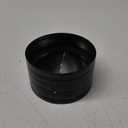 [Upgraded] Hon&Guan 6 Inch Backdraft Damper Draft Blocker, One-Way Airflow Duct Damper 6 Inch Ducting Insert Backflow Preventer Inline Fan Vent Deflector-Black