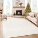 5x7 Area Rugs Living Room: Washable Boho Geometric Moroccan Rug Neutral Modern Farmhouse Indoor Soft Non Slip Ultra Thin Printed Pattern Carpet for Dining Room Bedroom Nursery Home (Beige, 5'x7')