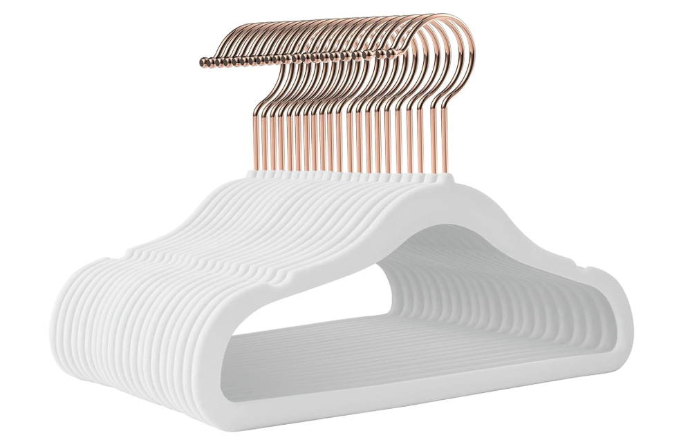 Ulimart Kids Hangers  14 Inch, 50 Pack, White, Plastic, Ideal for Everyday Use, Baby Hangers, Durable Infant/Toddler Hangers