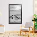 LaVie Home 22.375x34 Picture Frame Black Puzzle Frame, Display Pictures, Puzzle 22.375x34 Without Mat, Stable Frame and Polished Plexiglass, Horizontal and Vertical Format of The Walls