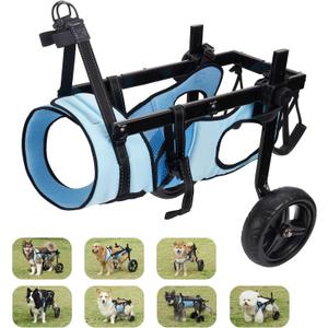 Dog Wheelchair for Back Legs, Dog Wheelchair Cart, Doggy/cat Wheelchairs with Disabled Hind Legs Walking, Mobility Aids for Small Medium Pet Hind Limbs,Dogs Cart with Wheels,Light Weight,ML