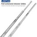 LONTAN 6 Pairs Drawer Slides 22 Inch Heavy Duty Side Mount 100 LB Capacity