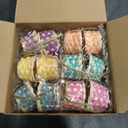 Remerry 12 Pcs Mini Woven Baskets Bulk with Handles, Colorful Small Woven Baskets for Crafts, Tiny Gift Basket for Party Favors, DIY Crafts, Spring Decor, Easter Egg Hunt