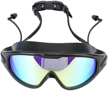 SUNGOOYUE Swim Goggles 2 Pack, Wide View Swim Goggles Anti Fog Anti Electroplating Design with Earplugs, No Leaking Swim Glasses for Swimming Diving Water Sports