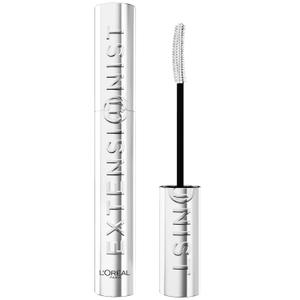 L'Oreal Paris Extensionist Mascara, Lengthening, Volumizing, and Curling Formula For a Lash Extension Eye Makeup Look, Washable Blackest Black