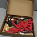 Brown Kraft Cookie Boxes with Ribbons & Stickers (20 Pack) 6.5” x 4” Small Cardboard Gift Boxes for Gift Giving, Baked Goods, Candy, Christmas, Decorative Food Packaging, Bakery Treats, Empty, Bulk