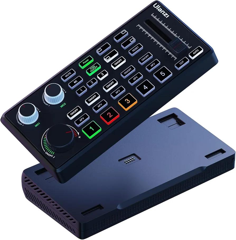 ULANZI DD02 Video Switcher for 4K Live Streaming - 4 Camera HDMI Inputs, Supports OBS, vMix, VLC, YouTube