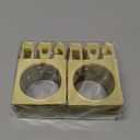 24 Pcs Passover Napkin Rings for the Pesach Seder, Mirrored Napkin Holders Acrylic Serviette Holder for Jewish Passover Table Decoration(Gold)