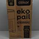 Dekor EKO Classic Diaper Pail Gift Set, White ONLY Eco-Friendly Diaper Pail Made with 70% Recycled Materials