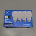 40W Equivalent, A19 LED Light Bulb, 5000K Daylight(Natural White), E26 Standard Base, Non-Dimmable, 450lm, ETL Listed, 4-Pack