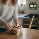 Snailhouse Kitchen Tweezer Tongs, 12 Inches Heavy Duty Stainless Steel Long Fine Chef Metal Skinny Cooking Tweezers for Serving Food, Gold