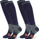 Compression Socks (2/3 Pair) for Men and Women 20-30 mmHg Regular and Plus Size Compression Scoks:Size S-7XL