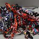 Sadnyy 50 Pcs Dog Neck Tie Adjustable Cat Collars Assorted Pattern Puppy Bow Ties Grooming Accessories for Small Pet Dogs Cats Birthday Photography Favor(Elegant Color)