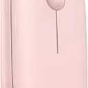 TECKNET Bluetooth Mouse, 2.4G Silent Wireless Mouse for 2 Modes(BT3.0/5.0+2.4Ghz), Contoured Grip with USB Receiver, Quiet Click Portable Compatible with PC, Chromebook, Mac  Pink