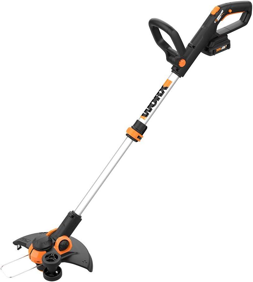 Worx String Trimmer Cordless GT3.0 21V PowerShare 12" Edger & Weed Trimmer (2 Batteries & Charger Included) WG163