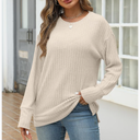 ANRABESS Women Long Sleeve Shirts Business Casual Tunic Tops Fall Lightweight Sweaters Dressy Blouses 2025 Fashion Outfits XXL