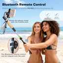 2 x Phone Stand Tripod with Wireless Remote - Lightweight Adjustable Phone Holder for iPhone Samsung, Desk Bed Tabletop Mini Tripod(Mini)